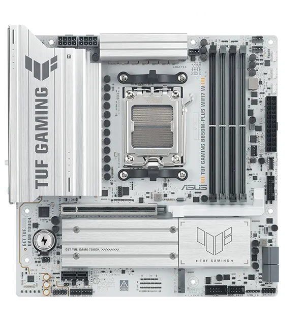 ASUS TUF GAMING B850M-PLUS WIFI7 W AMD B850 mATX motherboard, 14+2